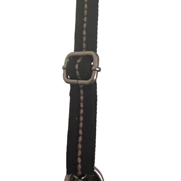 The Sak Kendra Cream Brown & Black Leather Crossbody Bag Shoulder Purse Top Zip - Picture 6 of 11